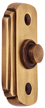 Load image into Gallery viewer, 2 1/2 Inch Solid Brass Art Deco Doorbell Button (Antique Brass Finish)