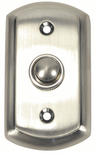 Load image into Gallery viewer, 3 1/8 Inch Solid Brass Traditional Doorbell Button (Brushed Nickel)