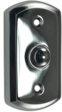 Load image into Gallery viewer, 3 1/8 Inch Solid Brass Traditional Doorbell Button (Polished Chrome Finish)