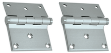 Load image into Gallery viewer, 3 x 3 1/2 Inch Solid Brass Half Surface Hinge (Brushed Chrome Finish)