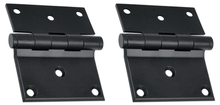 Load image into Gallery viewer, 3 x 3 1/2 Inch Solid Brass Half Surface Hinge (Paint Black Finish)