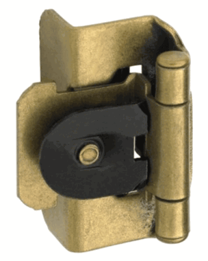 Amerock 1/2 Inch Double Demountable Hinge (Burnished Brass Finish)