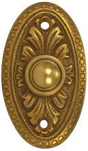 Load image into Gallery viewer, Brass Doorbell Push Button Avalon Style (Polished Brass Finish)