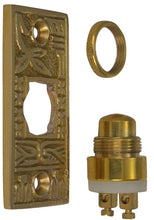 Load image into Gallery viewer, Solid Brass Broken Leaf Door Bell (Polished Brass Finish)