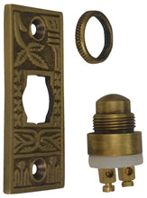 Load image into Gallery viewer, Solid Brass Broken Leaf Door Bell (Antique Brass Finish)