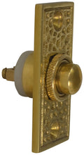 Load image into Gallery viewer, Craftsman Style Door Bell In Solid Brass (Polished Brass Finish)