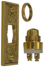 Load image into Gallery viewer, Craftsman Style Door Bell In Solid Brass (Polished Brass Finish)