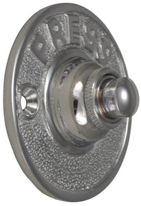Classic American Doorbell Push Button (Polished Chrome Finish)