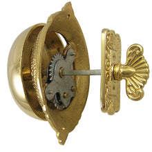 Load image into Gallery viewer, Victorian Style Solid Brass, Mechanical Doorbell Polished Brass Finish