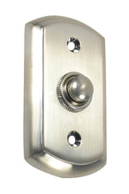 Load image into Gallery viewer, 3 1/8 Inch Solid Brass Traditional Doorbell Button (Brushed Nickel)