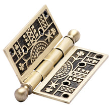 Load image into Gallery viewer, 4 x 4 Ball Tipped Victorian Solid Brass Hinge (Antique Brass Finish)