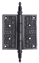 Load image into Gallery viewer, 3 1/2 x 3 1/2 Inch Steeple Tipped Victorian Solid Brass Hinge (Oil Rubbed Bronze Finish)