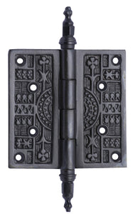 3 1/2 x 3 1/2 Inch Steeple Tipped Victorian Solid Brass Hinge (Oil Rubbed Bronze Finish)