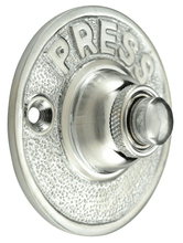 Load image into Gallery viewer, Classic American Doorbell Push Button (Brushed Nickel Finish)