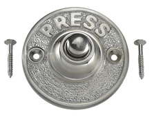 Load image into Gallery viewer, Classic American Doorbell Push Button (Brushed Nickel Finish)