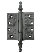 Load image into Gallery viewer, 3 1/2 x 3 1/2 Inch Victorian Steeple Tip Style Hinge (Oil Rubbed Bronze)