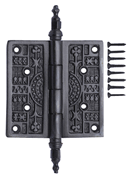 Load image into Gallery viewer, 4 x 4 Steeple Tipped Victorian Solid Brass Hinge (Oil Rubbed Bronze Finish)