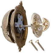 Load image into Gallery viewer, Brass Eastlake Mechanical Twist Door Bell 5 3/8 Inch Eastlake Doorbell (Polished Brass Finish)