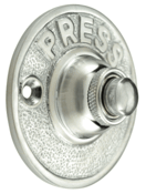 Load image into Gallery viewer, Classic American Doorbell Push Button (Brushed Nickel Finish)