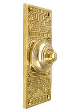 Load image into Gallery viewer, Solid Brass Eastlake Style Door Bell (Polished Brass Finish)