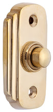 Load image into Gallery viewer, 2 1/2 Inch Solid Brass Art Deco Doorbell Button (Polished Brass Finish)