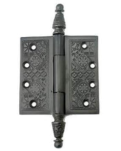 Load image into Gallery viewer, 3 1/2 x 3 1/2 Inch Victorian Steeple Tip Style Hinge (Oil Rubbed Bronze)