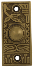 Load image into Gallery viewer, Solid Brass Broken Leaf Door Bell (Antique Brass Finish)