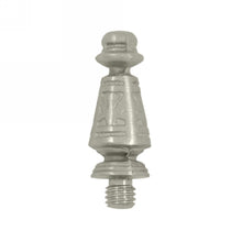 Load image into Gallery viewer, 1 7/16 Inch Solid Brass Ornate Hinge Finial (Brushed Nickel Finish)